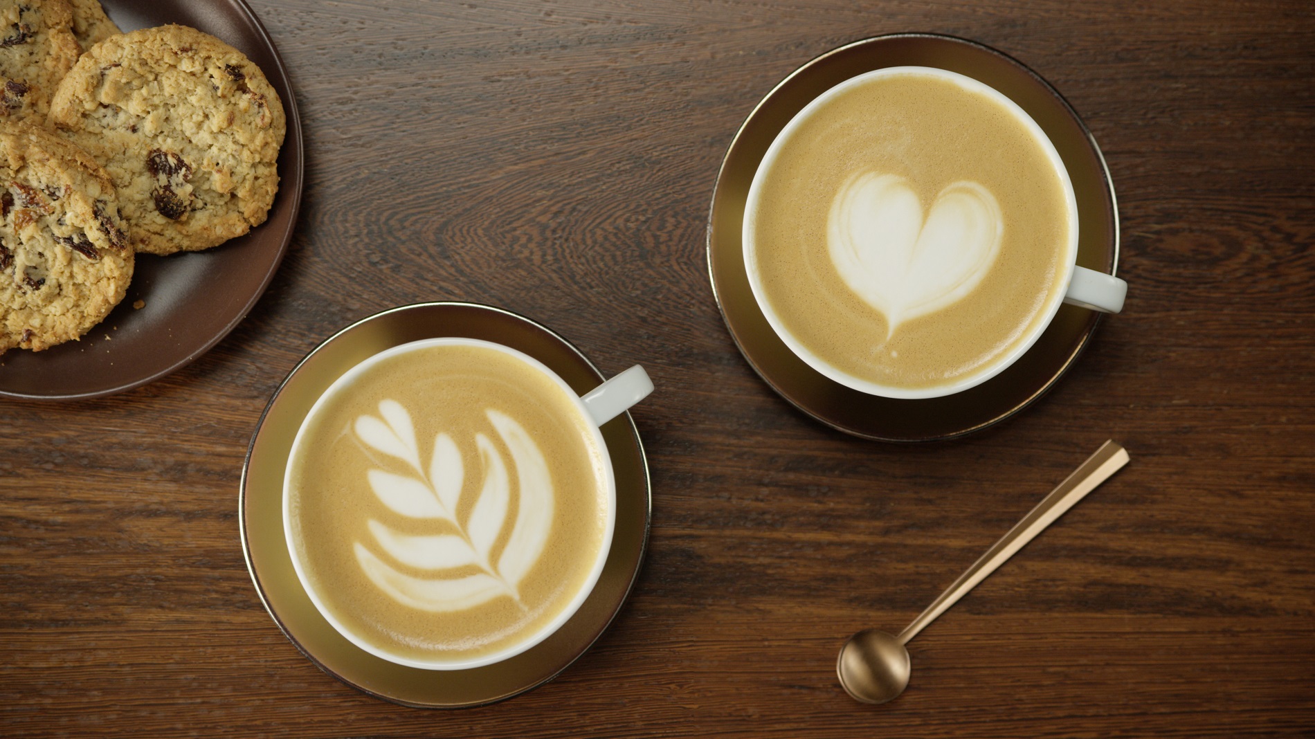 Trang trí cà phê cappuccino 